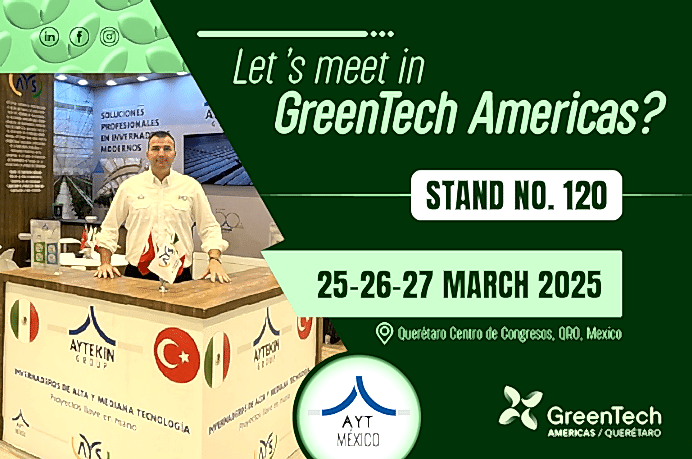 Sera teknolojilerinde en yeni çözümlerimizi ve projelerimizi paylaşmak için GreenTech Americas 2025 fuarındayız!