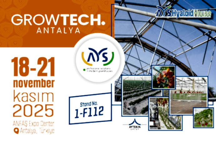 Yenilikçi Sera Teknolojilerimizle GROWTECH’teyiz!