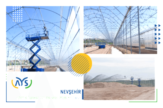 Nevşehir'de 100 dönüm arazi üzerine yapılmakta olan Jeotermal Topraksız Domates Serası Projemiz devam etmektedir...